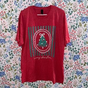 Gildan Red and Green Holiday T-Shirt